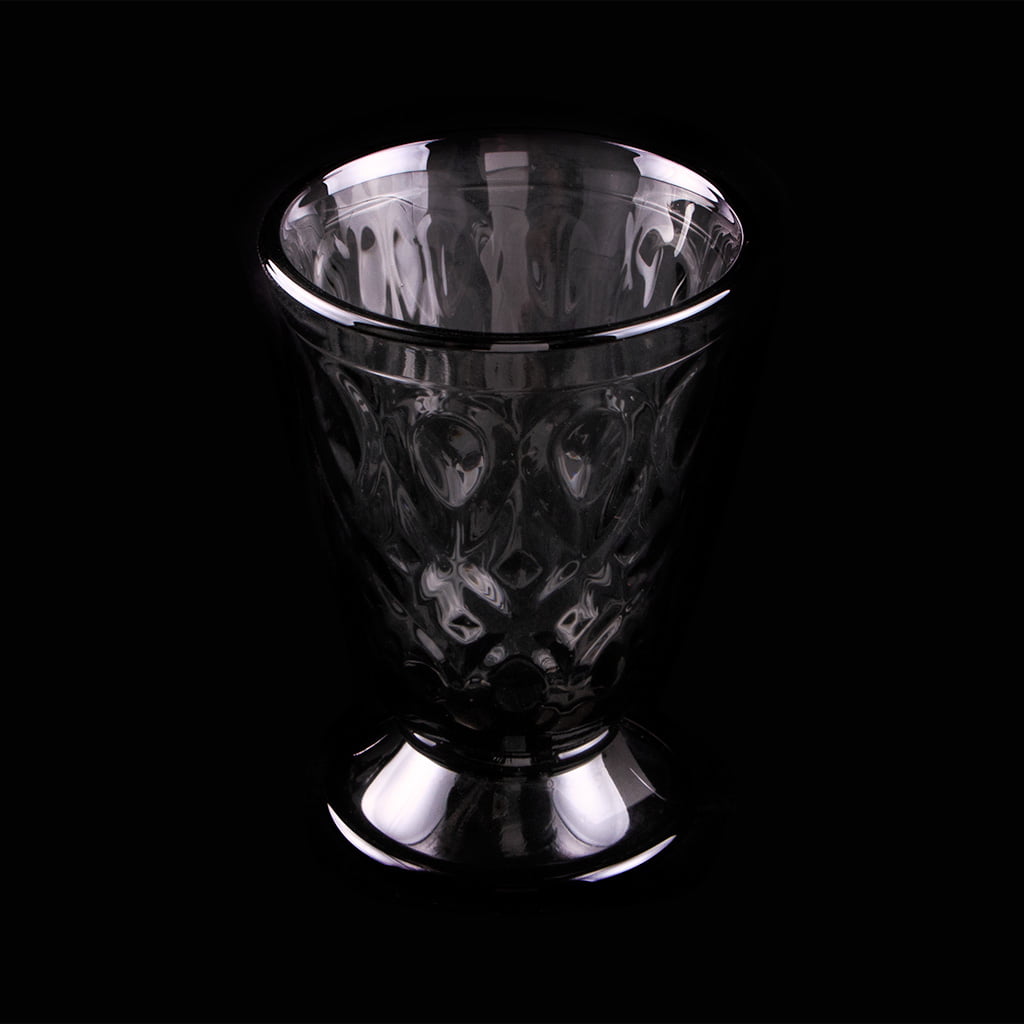 Becher für lieblichen Honigwein, Dunkles Glas, Handarbeit aus Paris, Volumen: 200ml Höhe: 11,3 cm – Bild 5