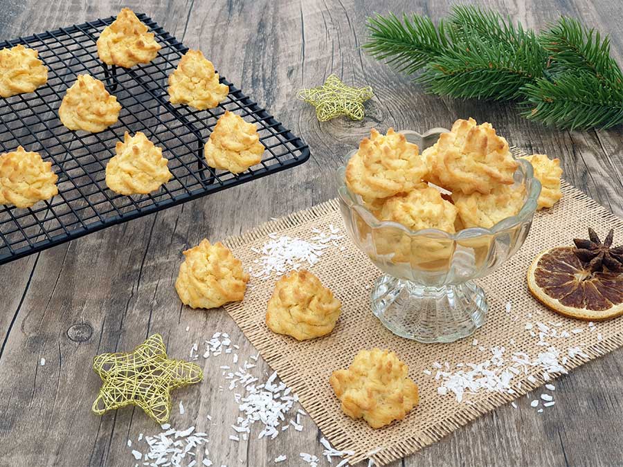 Plätzchenzauber Backmischung KOKOSMAKRONEN Weihnachtskekse low-carb keto glutenfrei OHNE Zuckerzusatz LIMITED EDITION – Bild 8