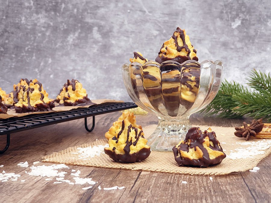 Plätzchenzauber Backmischung KOKOSMAKRONEN Weihnachtskekse low-carb keto glutenfrei OHNE Zuckerzusatz LIMITED EDITION – Bild 3