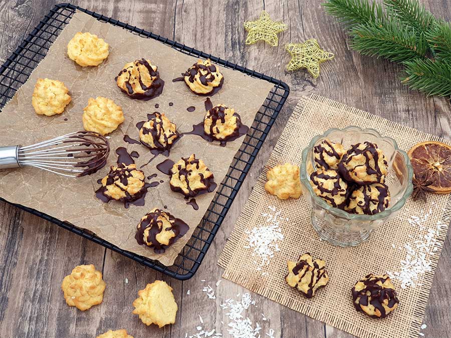 Plätzchenzauber Backmischung KOKOSMAKRONEN Weihnachtskekse low-carb keto glutenfrei OHNE Zuckerzusatz LIMITED EDITION – Bild 5