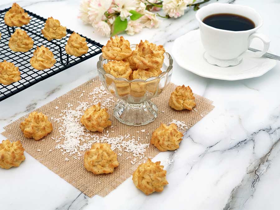 Plätzchenzauber Backmischung KOKOSMAKRONEN Weihnachtskekse low-carb keto glutenfrei OHNE Zuckerzusatz LIMITED EDITION – Bild 4