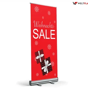 Weihnachts-SALE Roll-Up Banner – Werbebanner