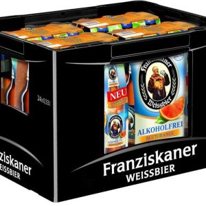 Franziskaner Weißbier Alkoholfrei Blutorange 4x 6er 0,33l