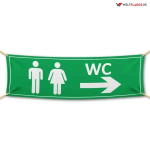 WC / Toilette – Festival Werbebanner – PVC Planen Werbeplane