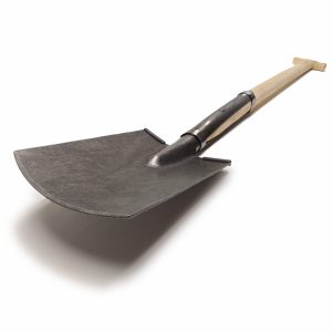 1378 – Rodespaten – 2 x Verstärkungsringe – 92 cm Eschen-T-Stiel