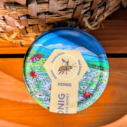 Oberfränkischer Blütenhonig mit Apfelblüte, 500g, von Streuobstwiesen aus der Gegend um Hirschaid – Bild 2