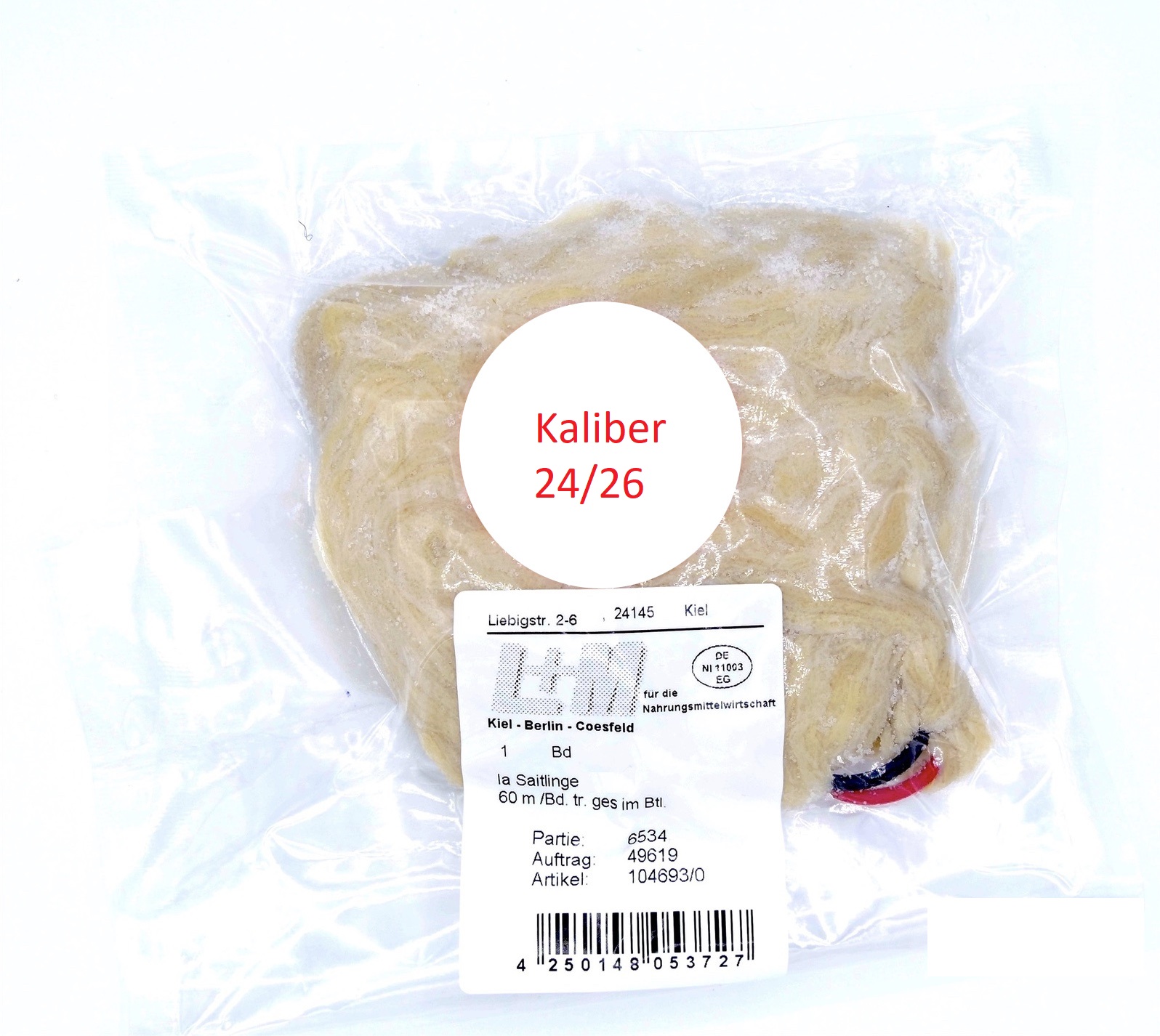Saitling Kaliber 24/26trocken gesalzen60 Meter