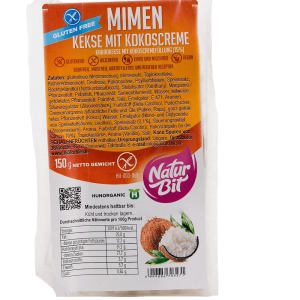 Mimen Kekse mit Kokoscreme (Glutenfrei) 150 g MHD: 04.02.2025