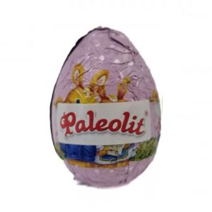 Paleo Eifigur aus Kokosnussmilchschokolade mit Süßungsmittel, Erythrit 1×20 g (Pink)