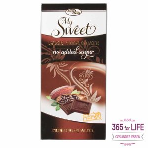 Mysweet Zartbitterschokoladentafel 90 g (Glutenfrei)