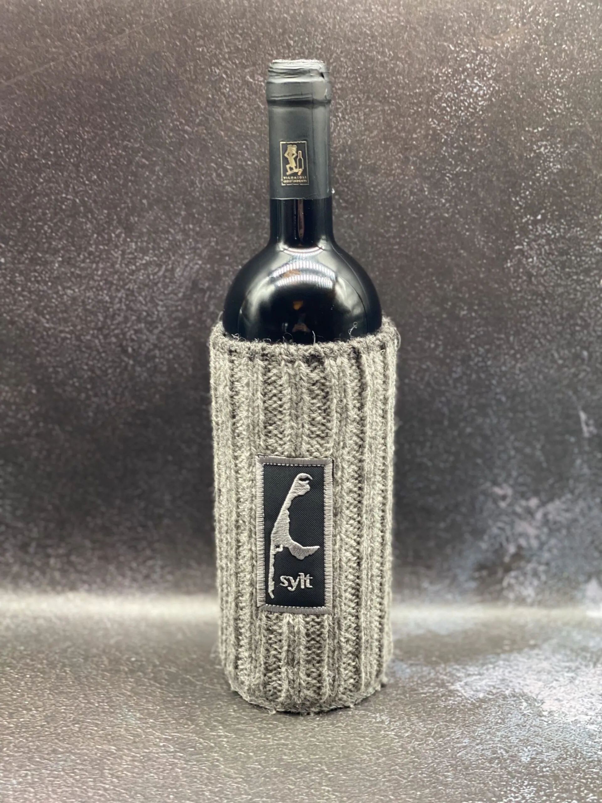 Gestrickter Weinkühler