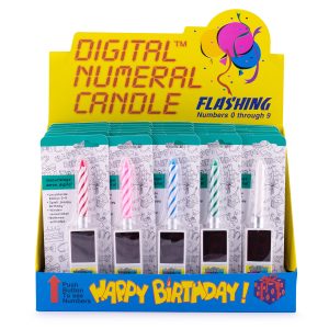 pajoma Geburtstagskerze mit digitaler Anzeige