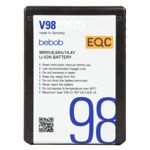 Bebob Micro V98M 14.4V 98Wh V-Mount Li-Ion Akku mit D-Tap und USB