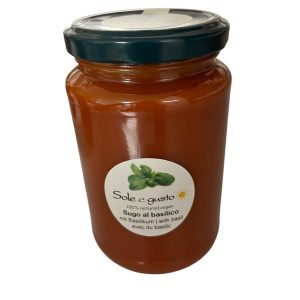 12 x 350g Sugo al basilico – Tomaten-Sugo mit Basilikum und ohne Zuckerzusatz