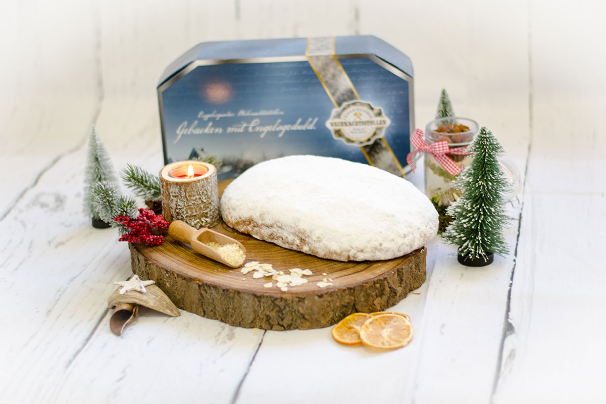 Butter-Mandelstollen im Stollenverbandskarton 1000g