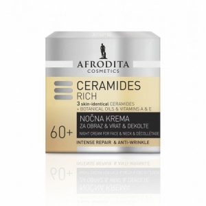 CERAMIDES RICH Nachtcreme für Gesicht, Hals und Dekolleté, Afrodita 50ml