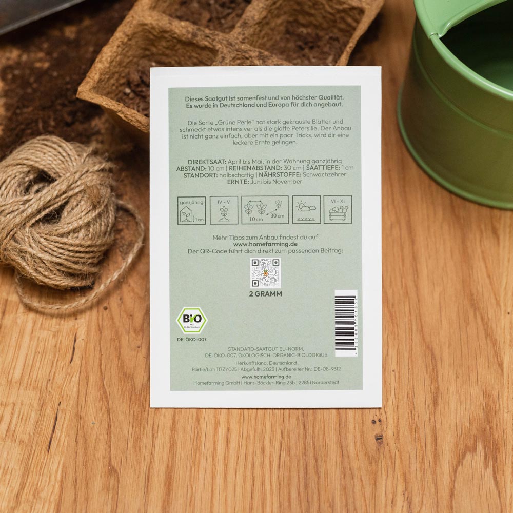 Bio-Saatgut Petersilie „Grüne Perle“ – Bild 2