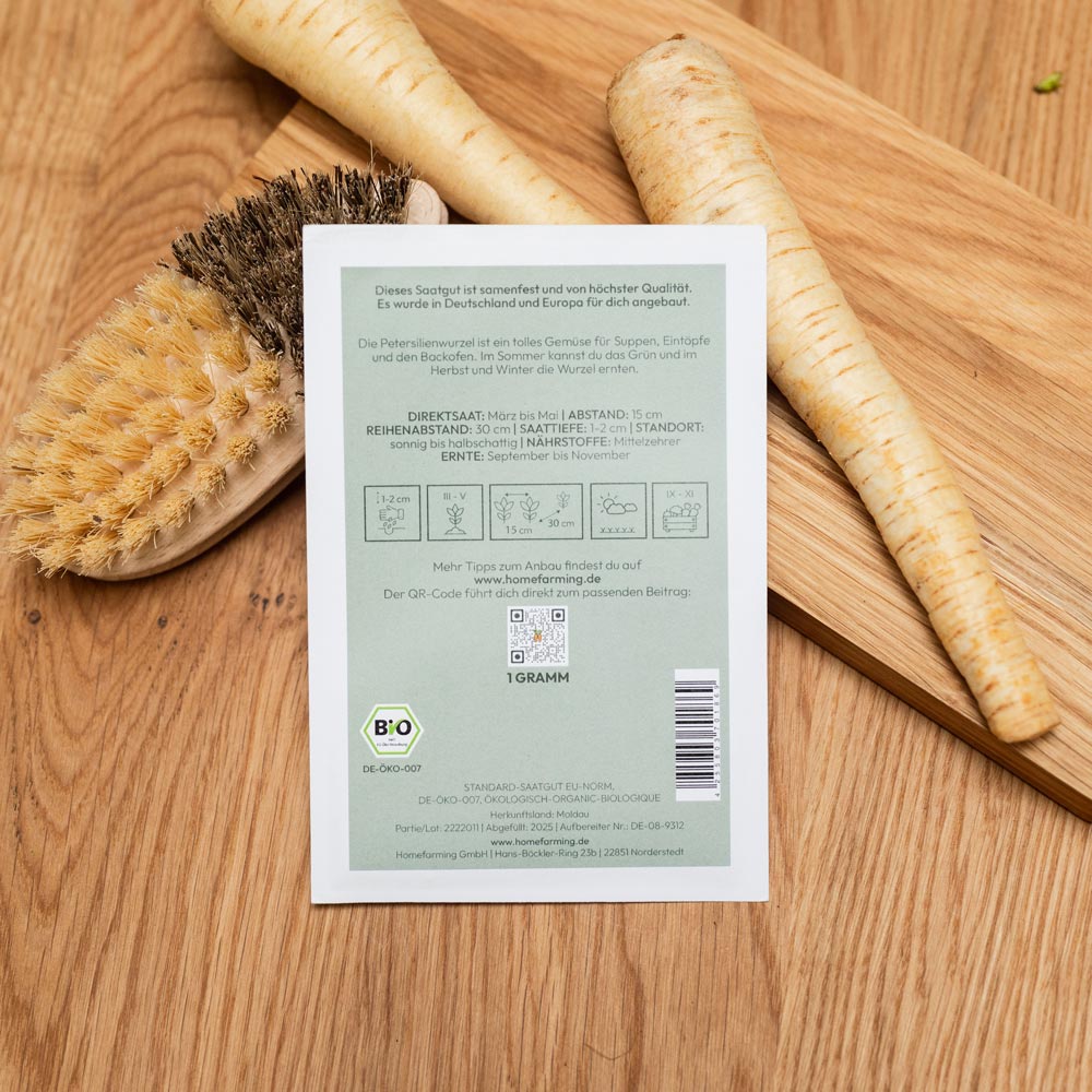 Bio-Saatgut Petersilienwurzel „Halblange“ – Bild 2