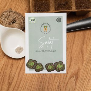 Bio-Saatgut Salat „Roter Butterhäuptl“