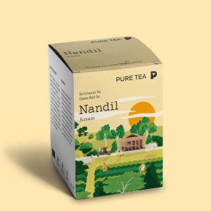 PURE TEA „Nandil Assam“ Bio Schwarzer Tee 15 x 3g im Kissenbeutel Einzeln Kuvertiert