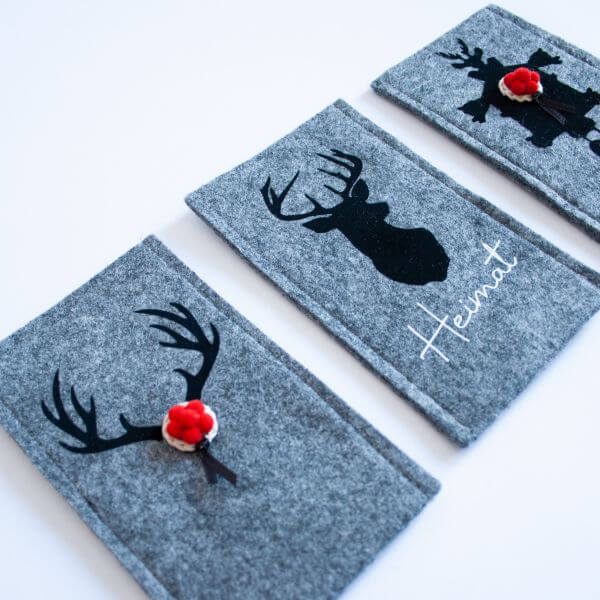 Handgemachte Handyhülle oder Brillenetui mit verschiedenen Schwarzwald Motiven – Bild 3