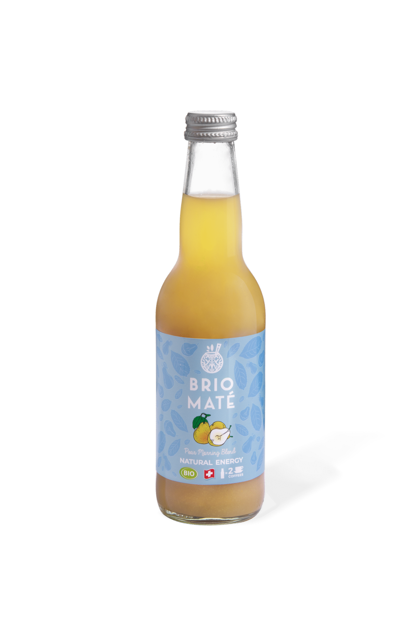 Brio Mate Pear Morning Blend bio 33cl – in Glaschflasche Kiste 12x33cl