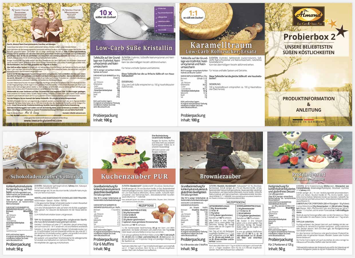 LOW CARB PROBIERBOX 2: Unsere beliebtesten Süssen Köstlichkeiten | mit 6 Probepäckchen zum Testen | glutenfrei keto – Bild 3