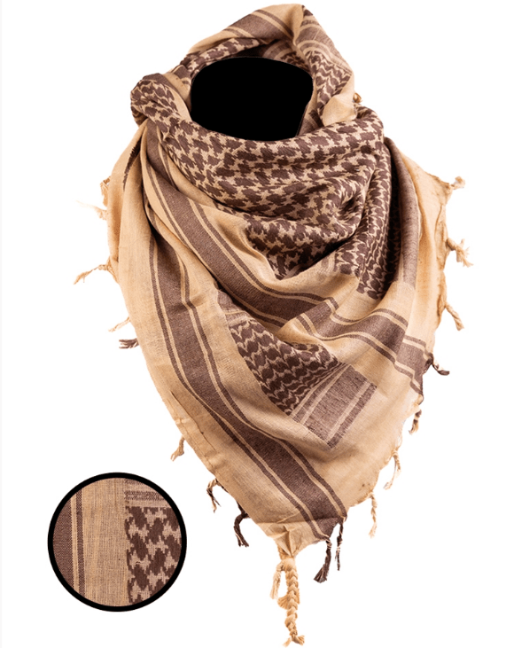 HALSTUCH ′SHEMAGH′ 110X110CM COYO/BRAUN