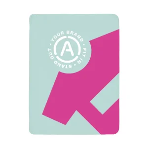 Vollflächig bedruckte Luxus-Fleecedecke S