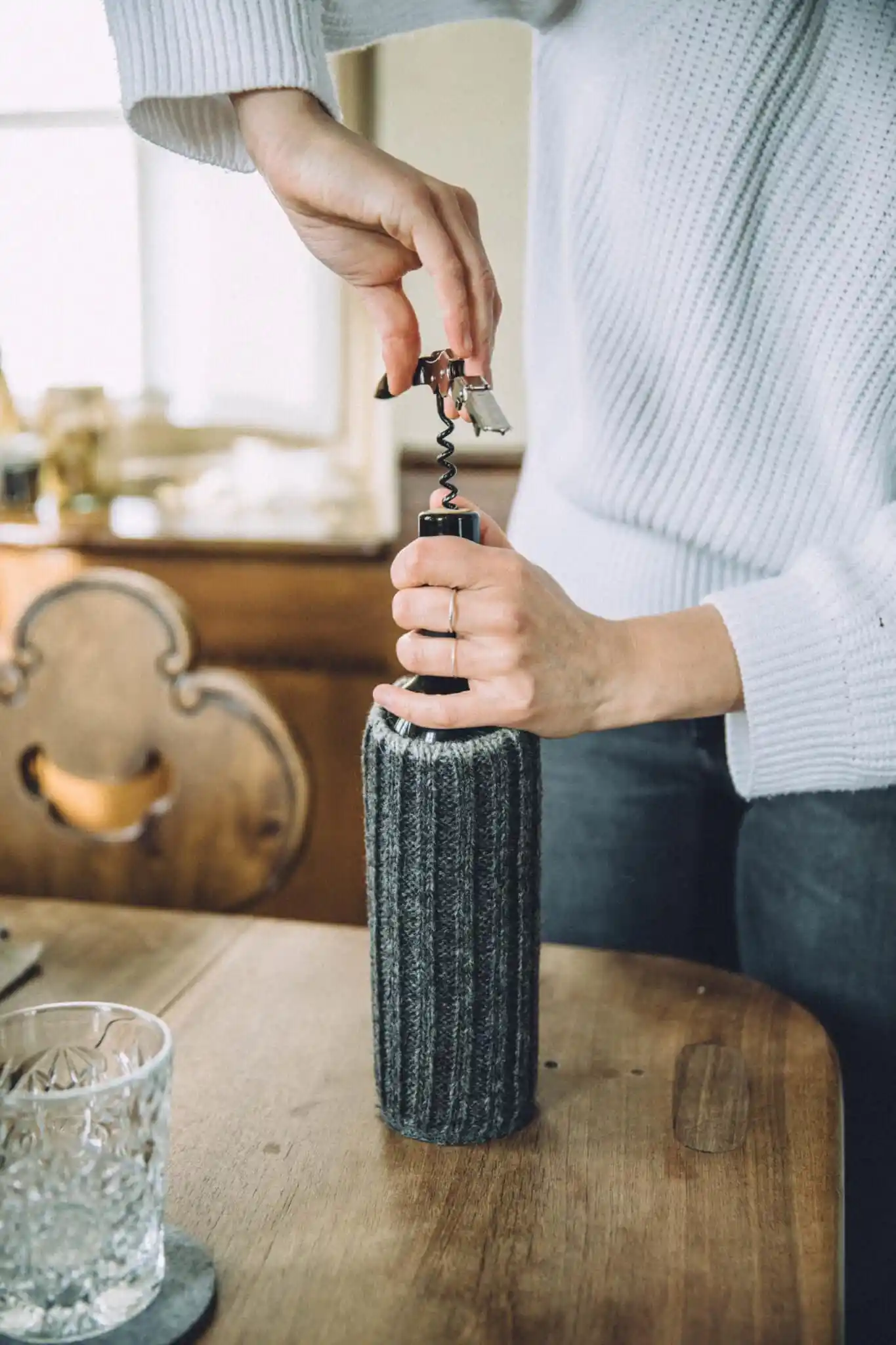 Gestrickter Weinkühler – Bild 2