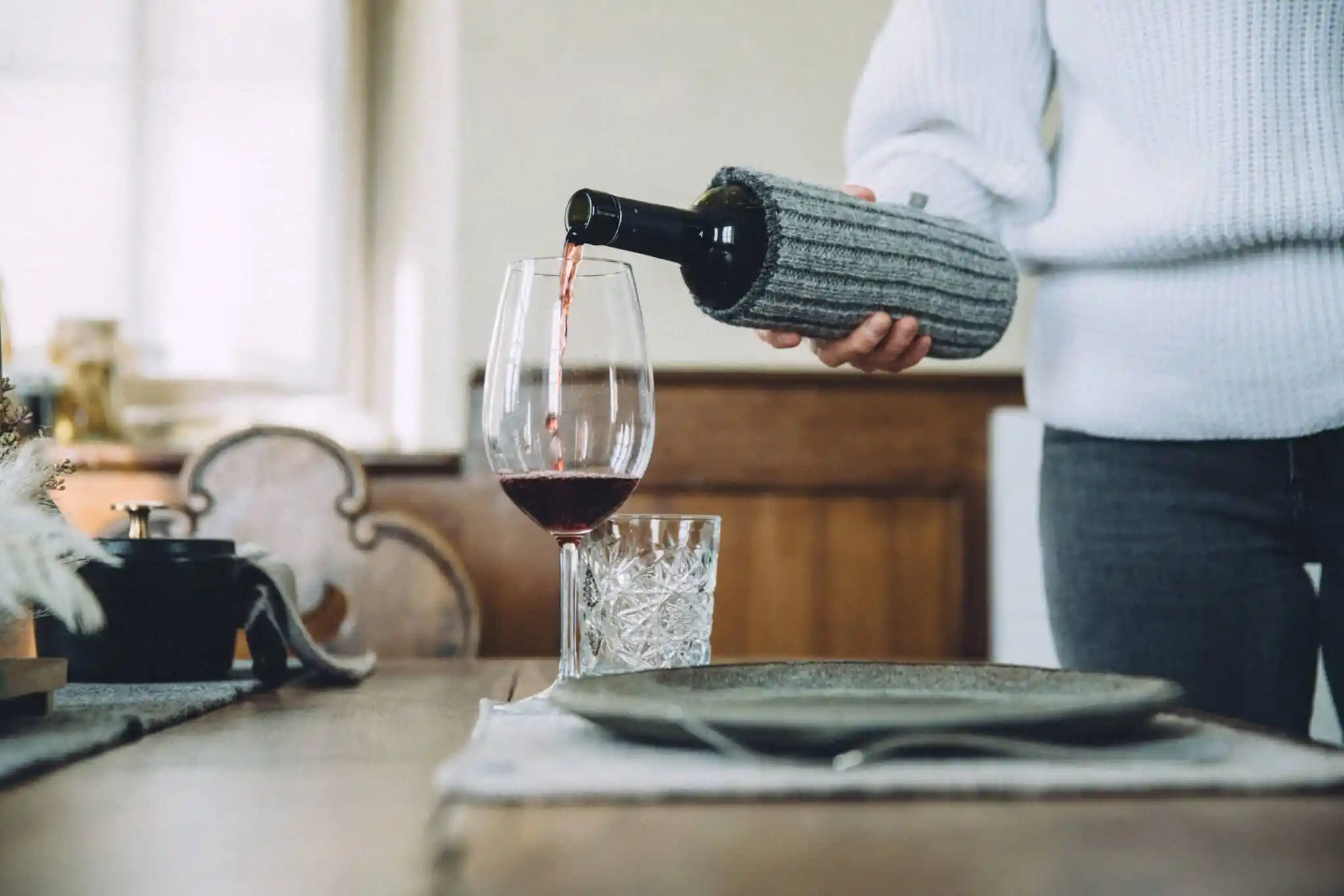 Gestrickter Weinkühler – Bild 3