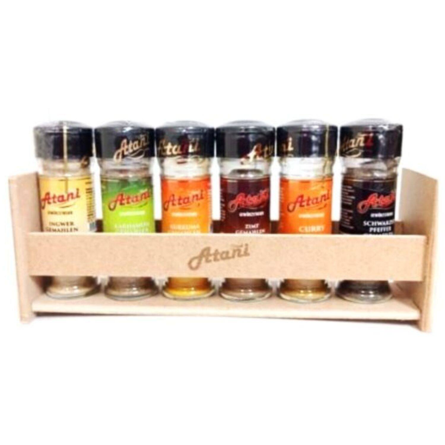 BBQ Gewürzmühle-Set mit Grill Gewürzmischungen, Pfeffer, Zimt, Kurkuma, Kardamom, Ingwer