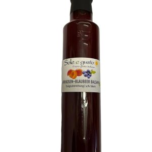 6 x 250ml Aprikosen und Blaubeeren Balsamo Essig 3%