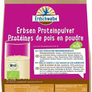 Bio Erbsen Proteinpulver – bio – vegan von Erdschwalbe – 500g