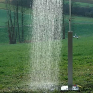 Gartendusche LONG dick aus Edelstahl