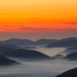 Nebelmorgen auf der Wegelnburg