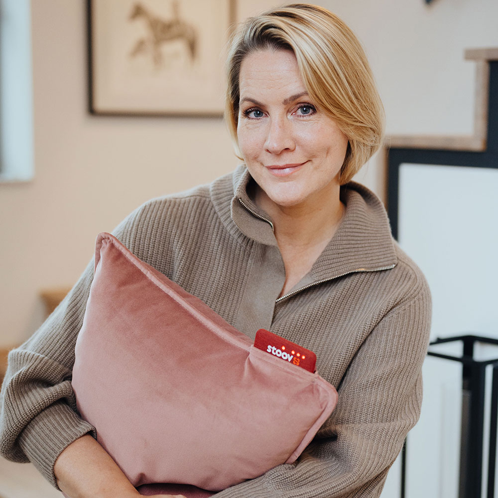 Ploov Wärmekissen, Samt pink 45x45cm