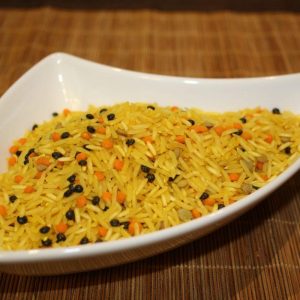 Curry & Linsen Mix – Exquisite Reismischung mit Basmati, Curry und Beluga-Linsen