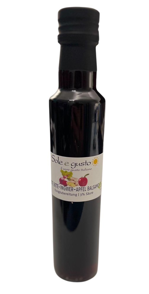 6 x 250ml Rote Bete, Ingwer und Apfel Balsamo 3% Säure