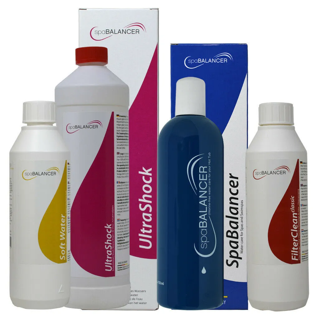 Spabalancer Chlorfreie Wasserpflege, Desinfektion, Filter-Reiniger und Entkalker