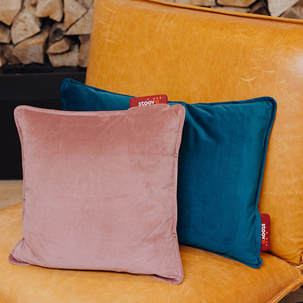 Ploov Wärmekissen, Samt pink 45x45cm – Bild 2