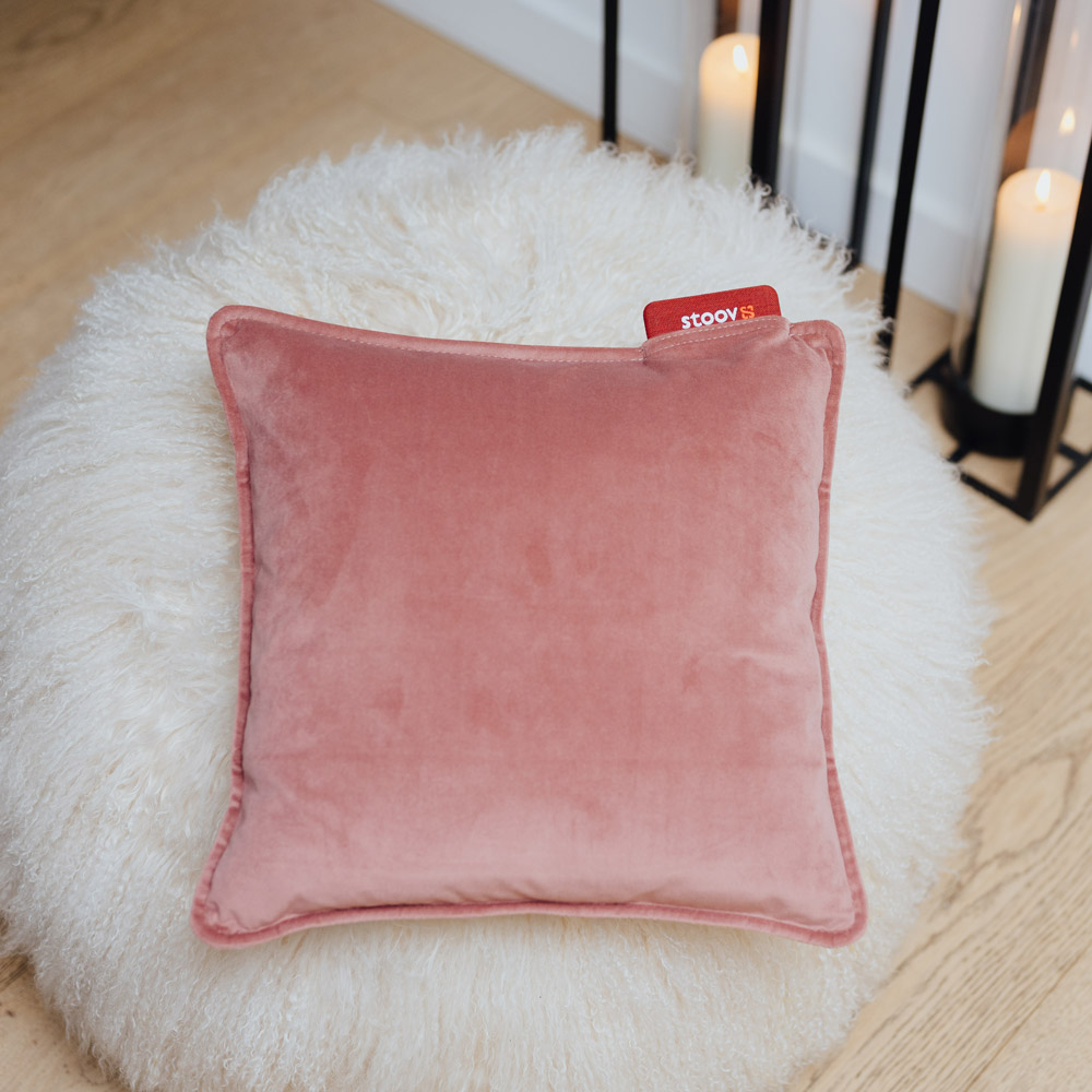 Ploov Wärmekissen, Samt pink 45x45cm – Bild 3