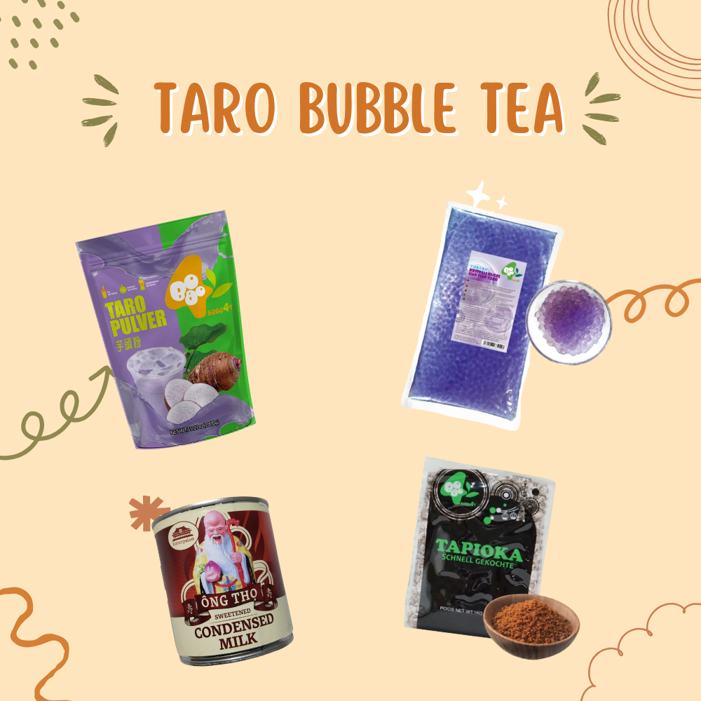 Taro Milch Bubble Tee Set