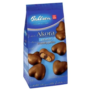 Bahlsen, Akora, Lebkuchen-Herzen, Edelherb, fruchtig gefüllt, 150 g Beutel