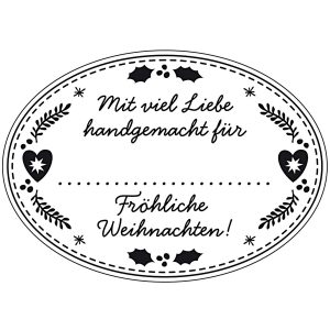 Stempel Weihnachtsgeschenke “Mit viel Liebe gemacht”
