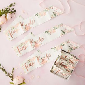 Schärpen “Team Bride” 6er-Set
