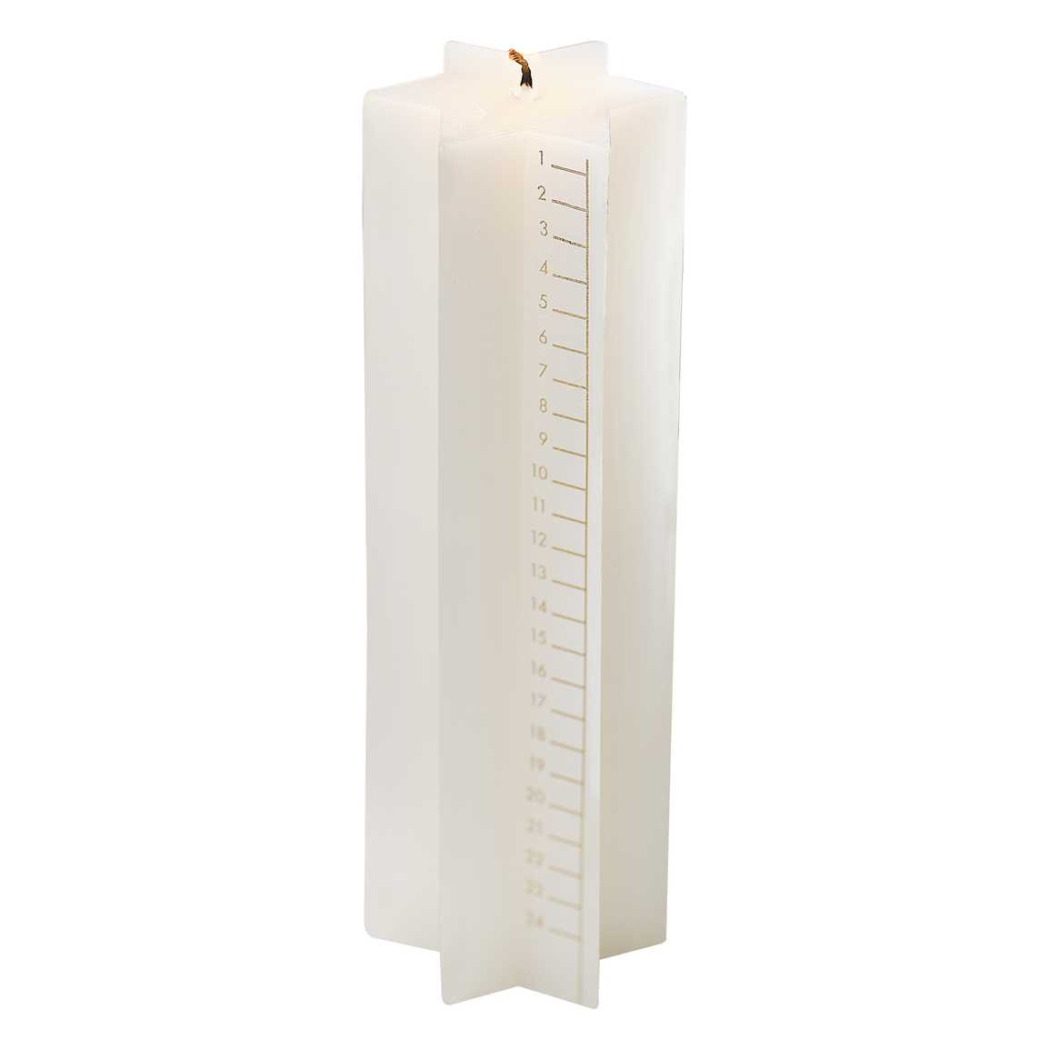 Sternförmige Adventskalender Kerze – Bild 3